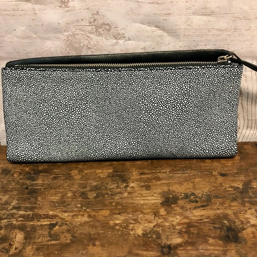 Banana Republic Leather Flavia Fold Over Clutch